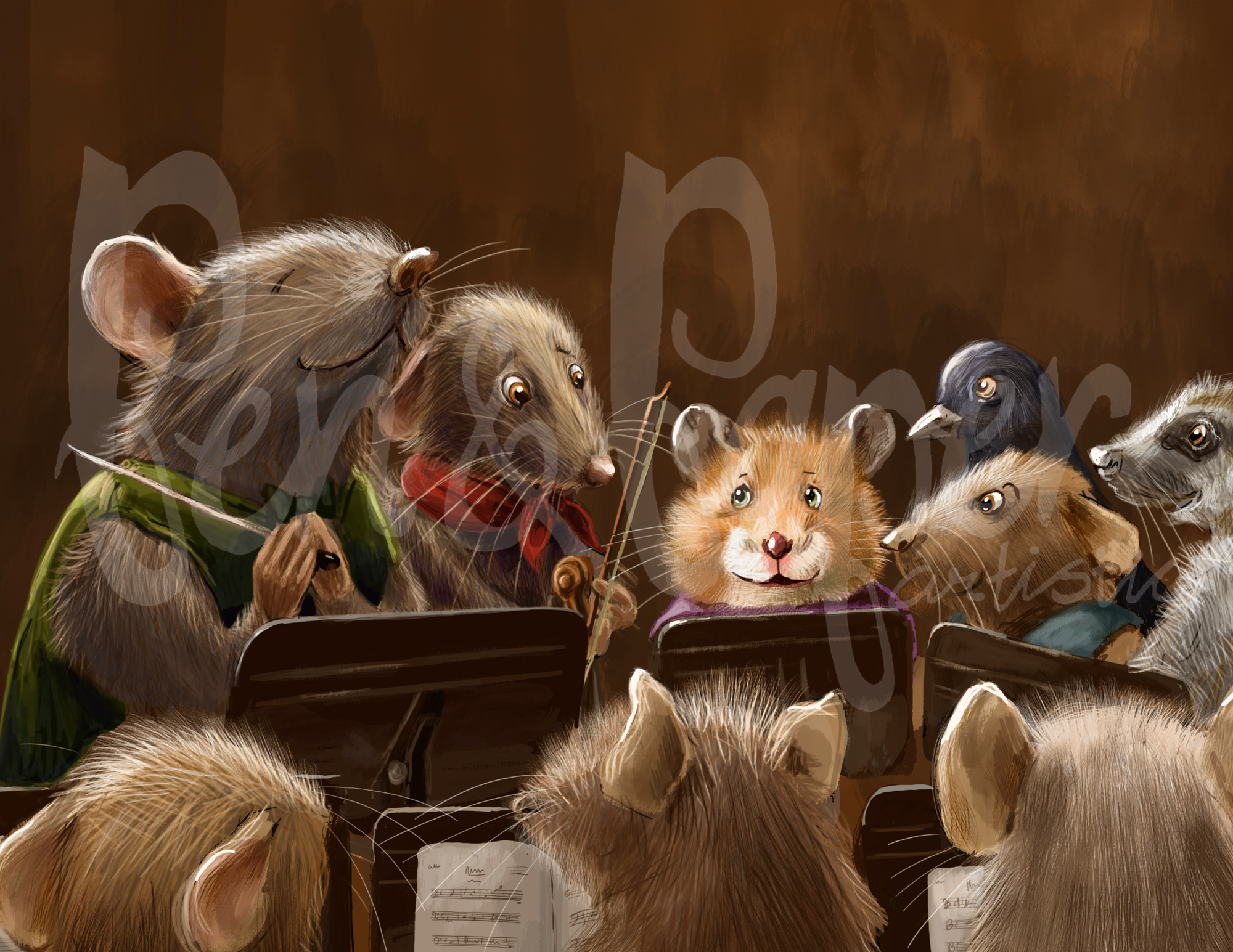 Orchestra Rehearsal Print