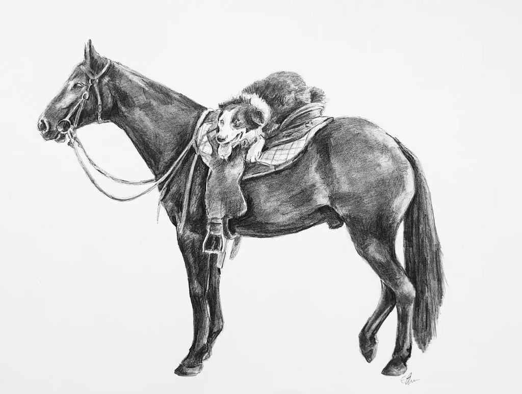 Custom Pet Portrait Graphite Pencil