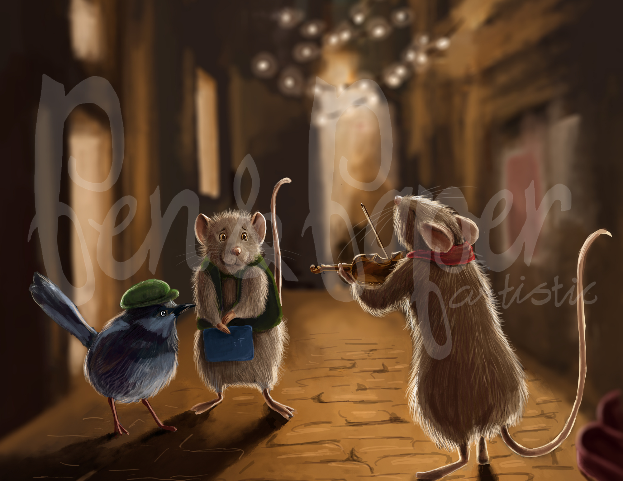 Muse playing in the Street