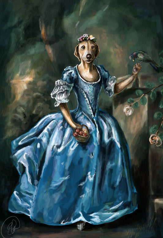 The Hound in the Blue Dress