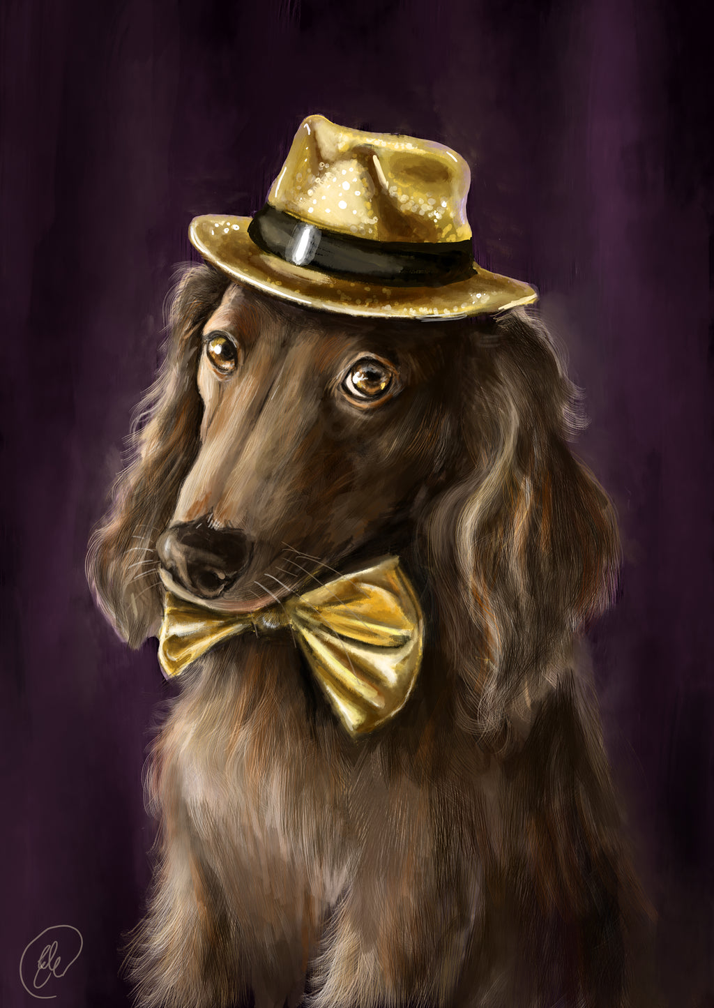 Pet Portrait - Digital Drawing and Printed